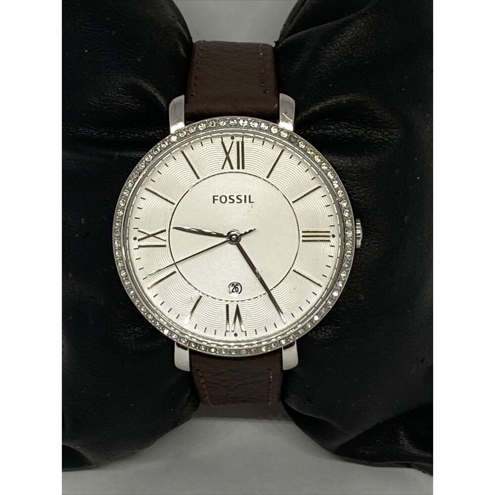 Fossil Jacqueline ES3545 Women's Brown Leather Analog Dial Quartz Watch LW78